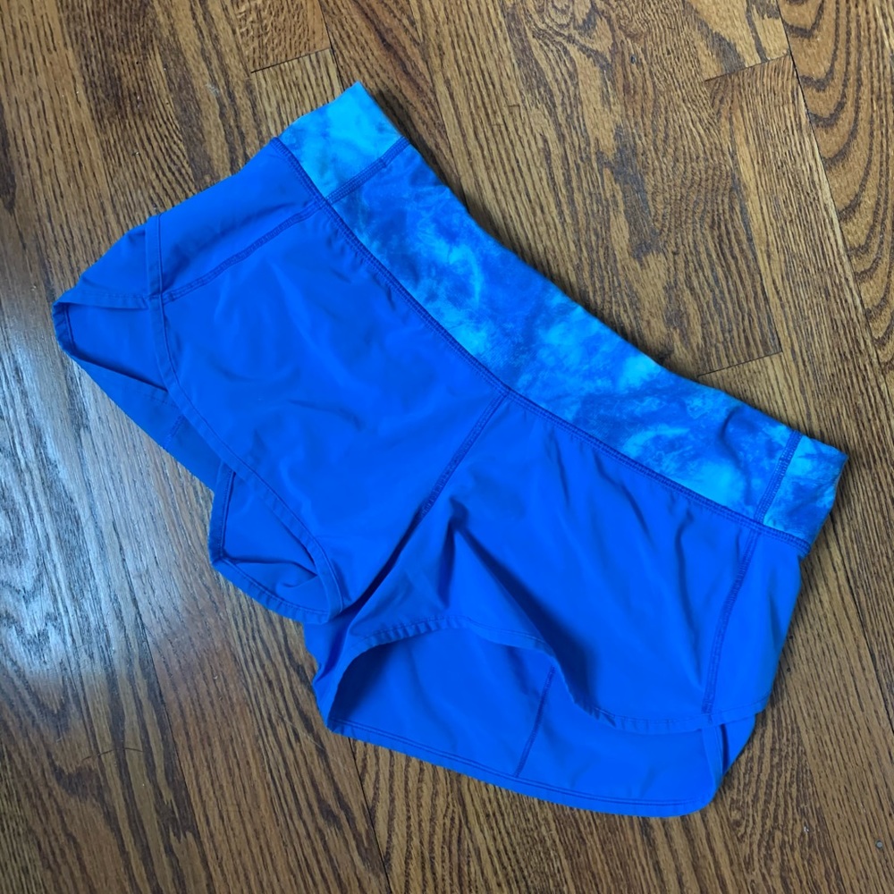 Lulu lemon speed up running shorts - Blue, Size 6